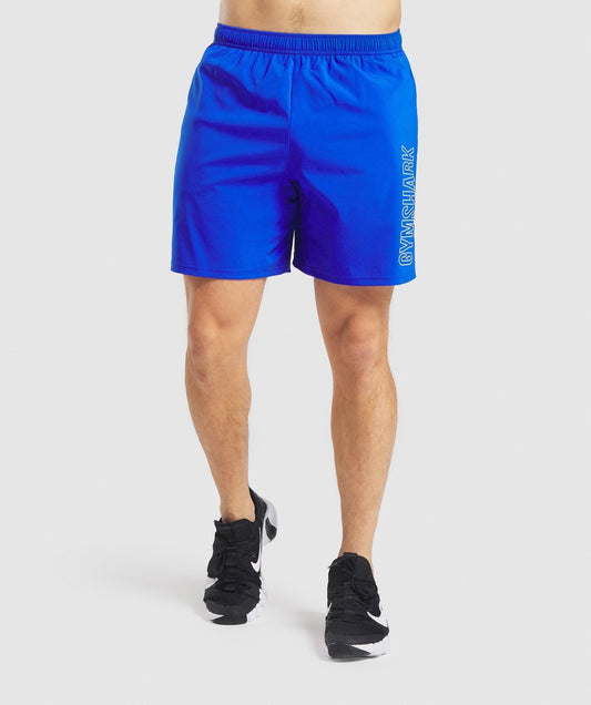 Gymshark Arrival Graphic Shorts - Blue
