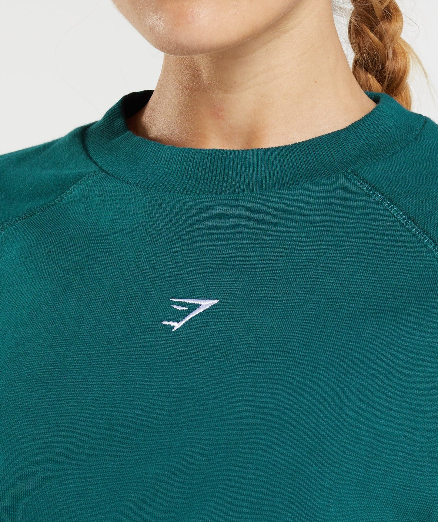 Gymshark Training Crop Sweater - Winter Teal