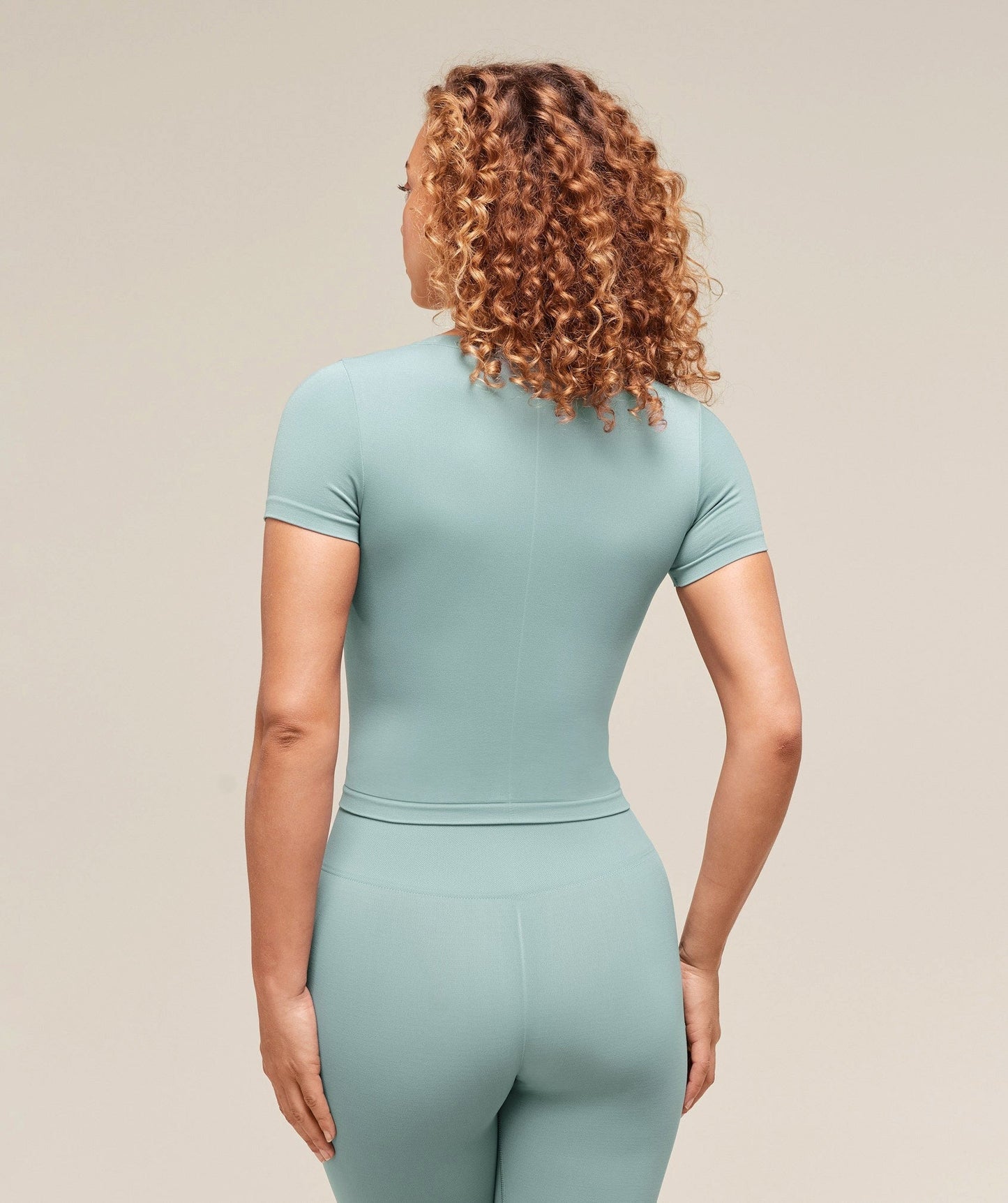 Gymshark Soft Sculpt Midi T-Shirt - Rest Blue