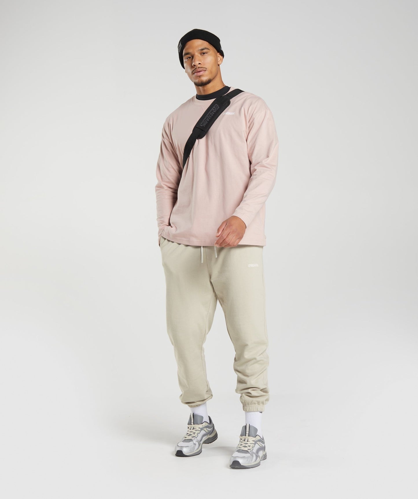 Gymshark Rest Day Sweats Long Sleeve T-Shirt - Dusty Taupe