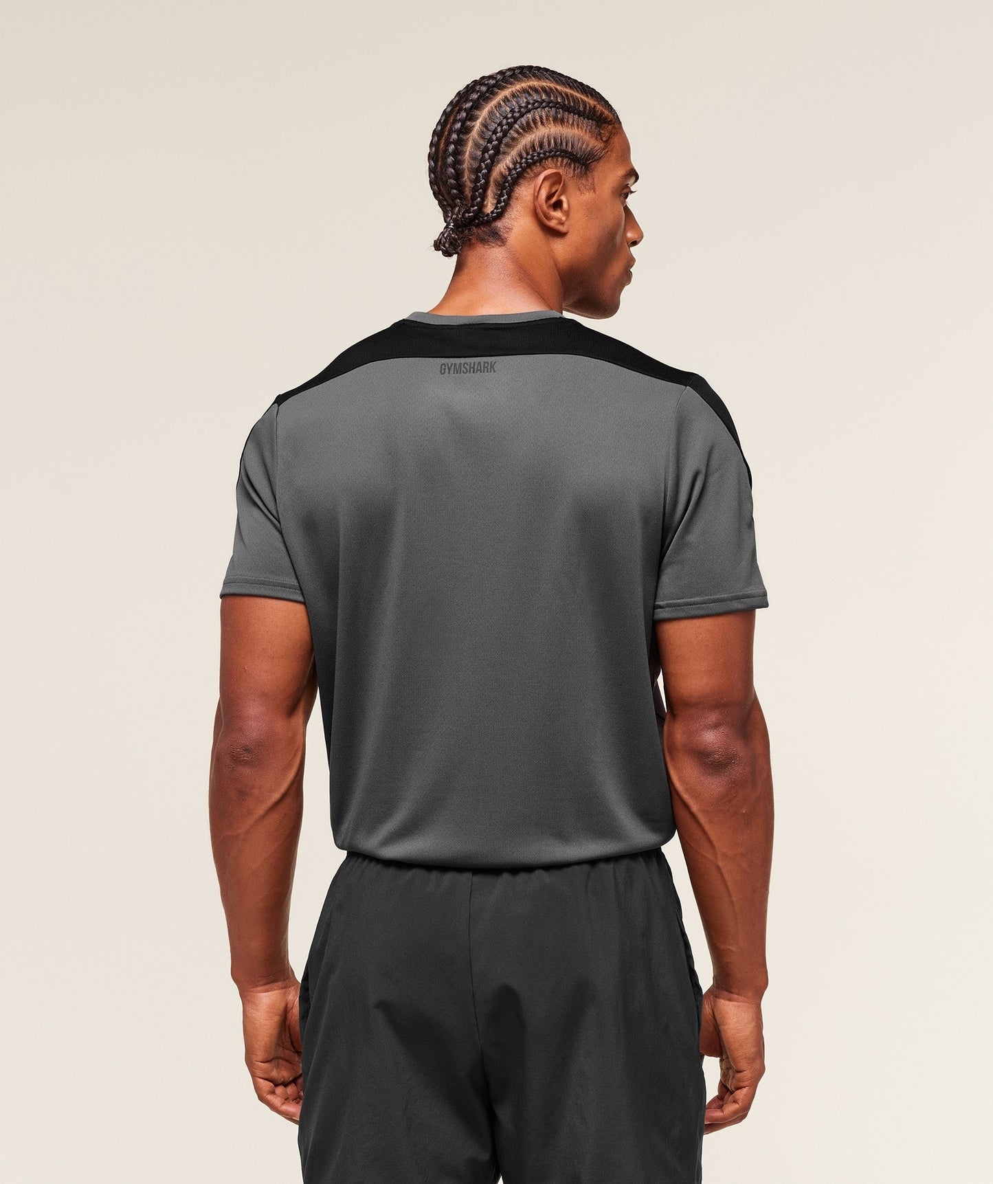 Gymshark Arrival Block T-Shirt - Dark Grey
