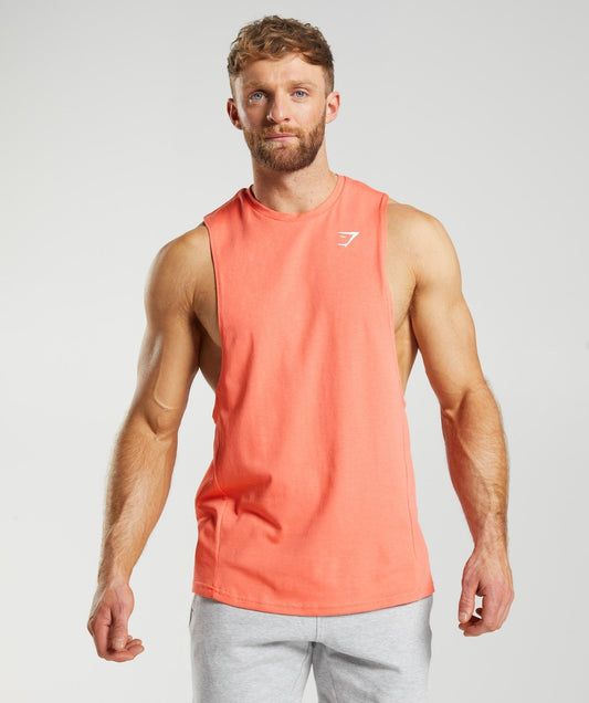 Gymshark React Drop Arm Tank - Aerospace Orange