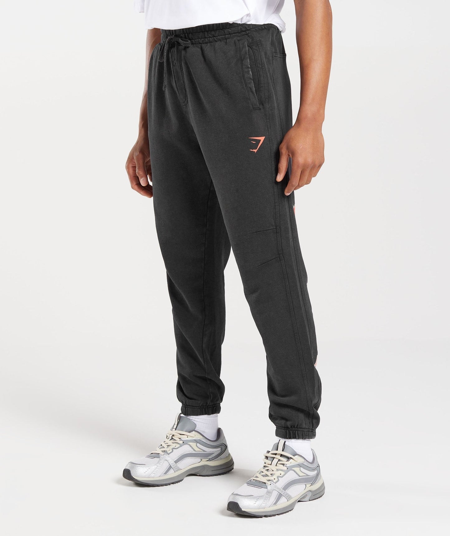 Gymshark Collegiate Joggers - Black/Acid Wash