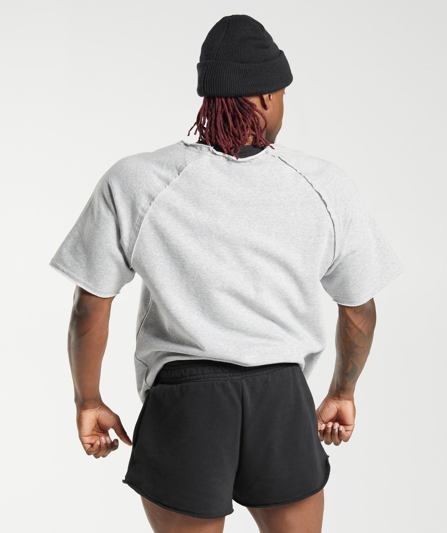 Gymshark Legacy Rag Top - Light Grey Marl