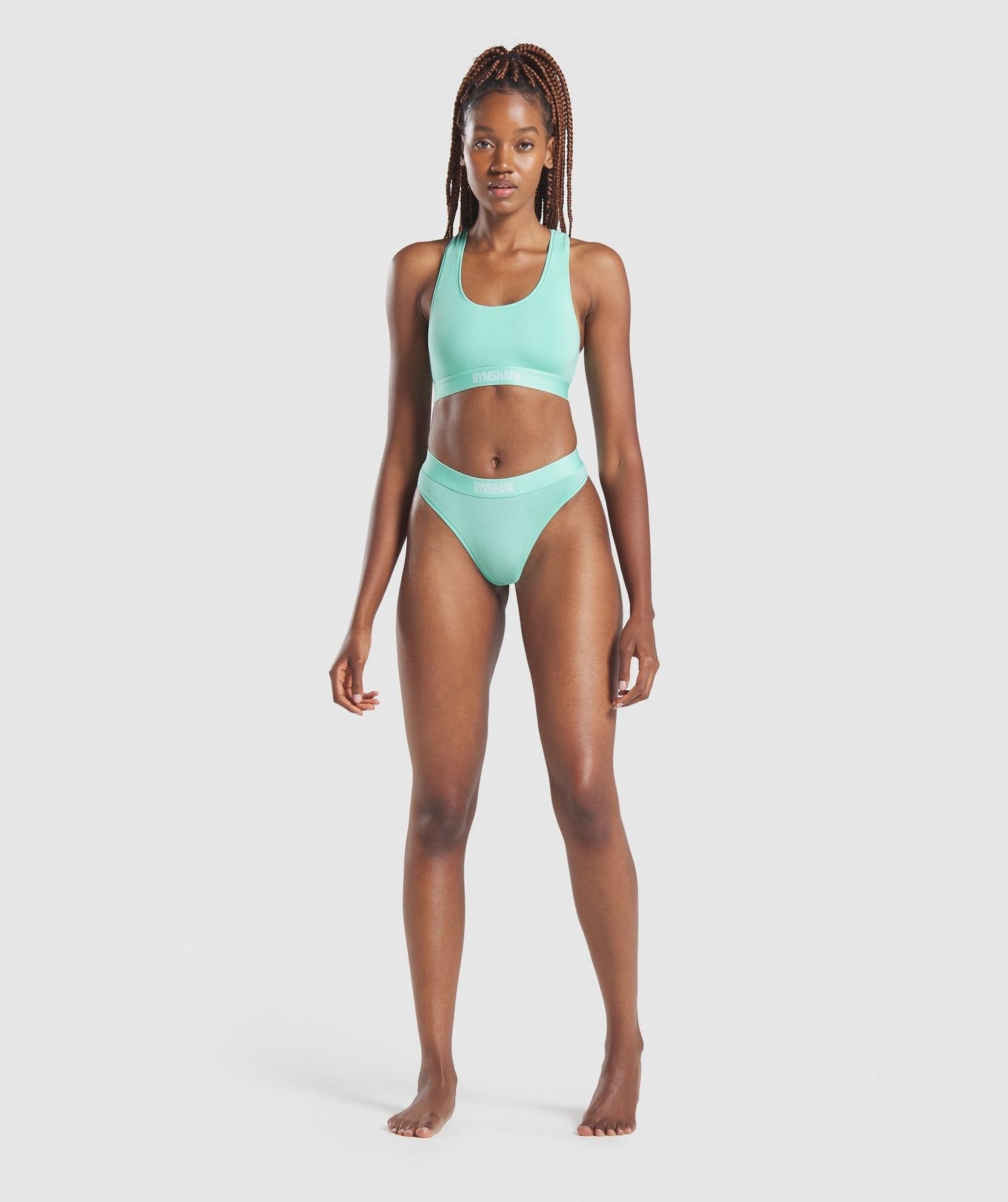 Gymshark Cotton Bralette - Light Green