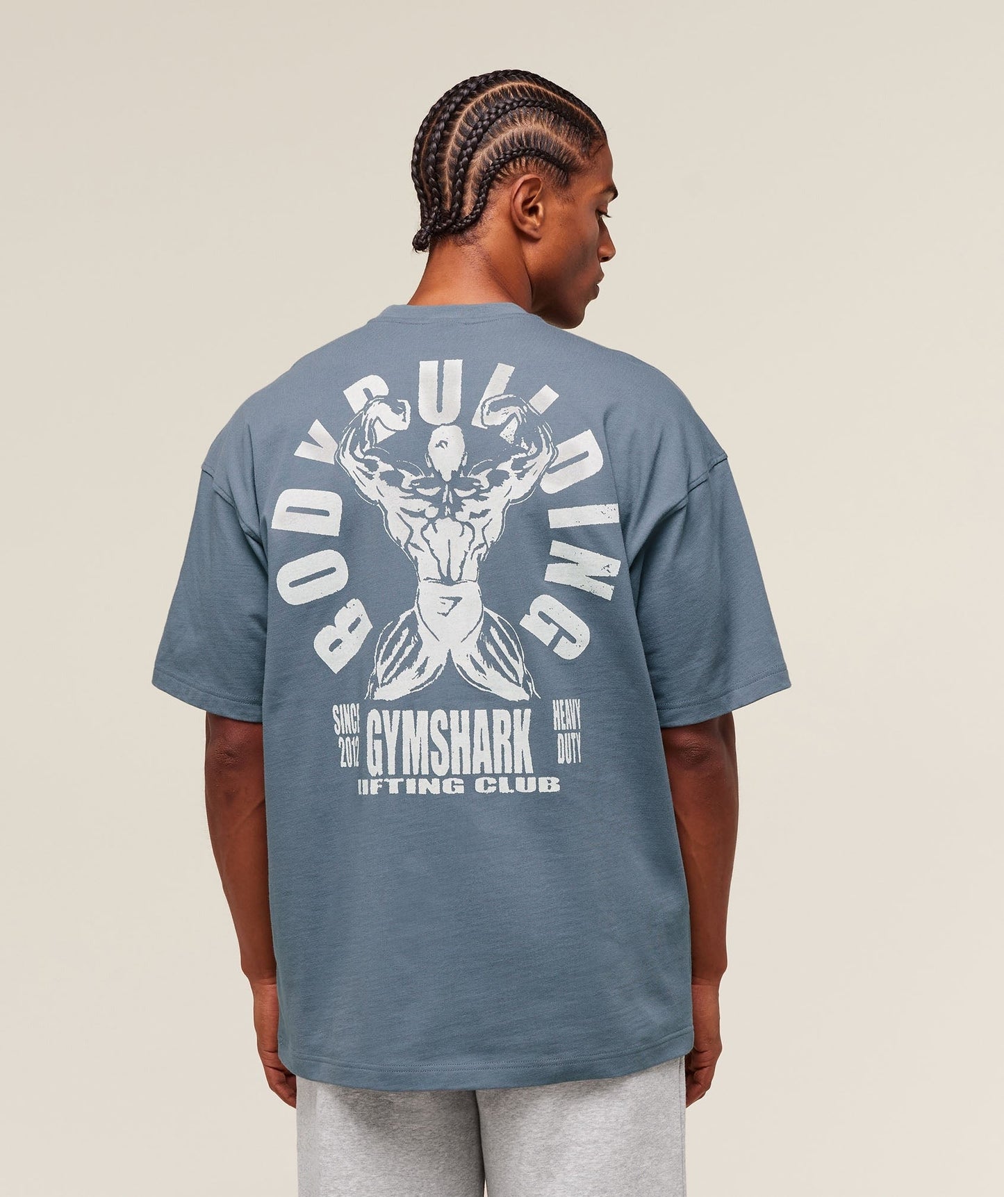 Gymshark Lifting Club Flex T-Shirt - Iron Blue