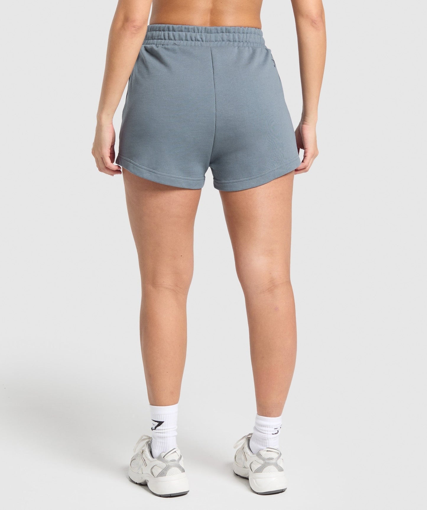 Gymshark Campus Classics Graphic Sweat Shortss - Iron Blue