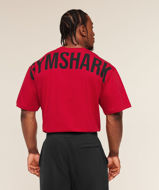 Gymshark Power T-Shirt - Conditioning Red