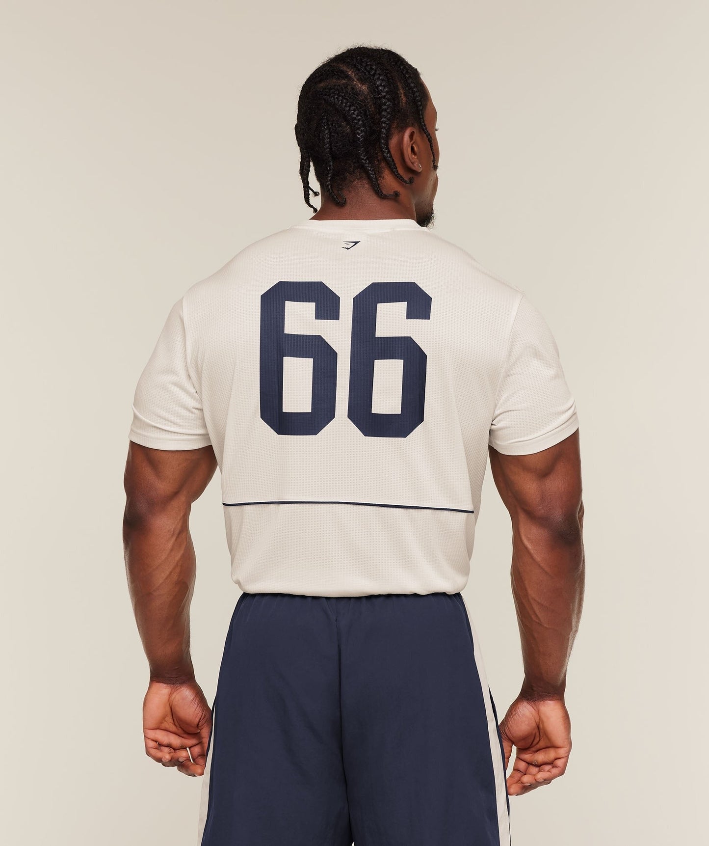Gymshark Collegiate Tech T-Shirt - Soft White