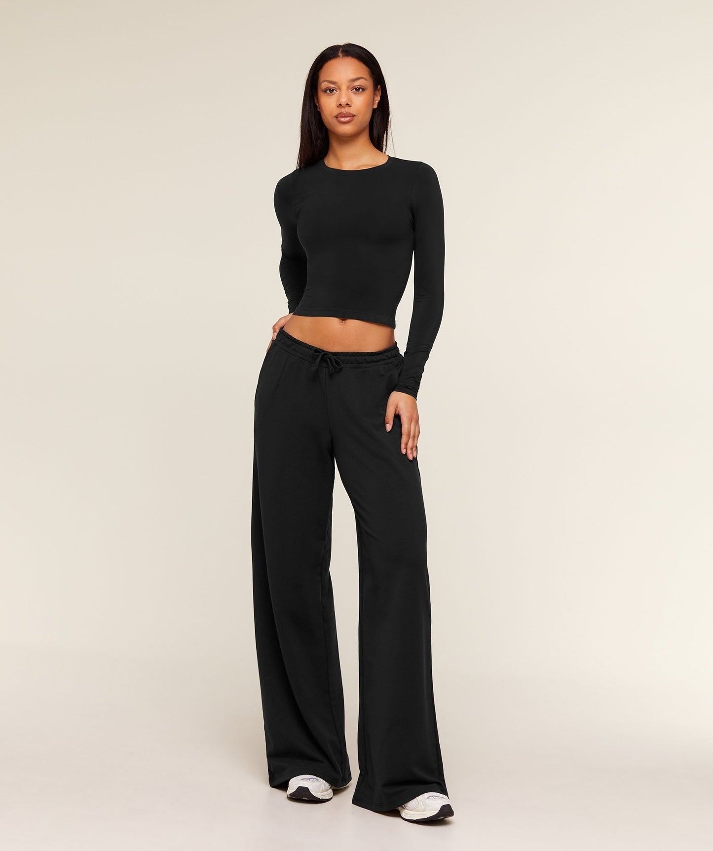 Gymshark Lightweight Wide Leg Pant Tall - Black