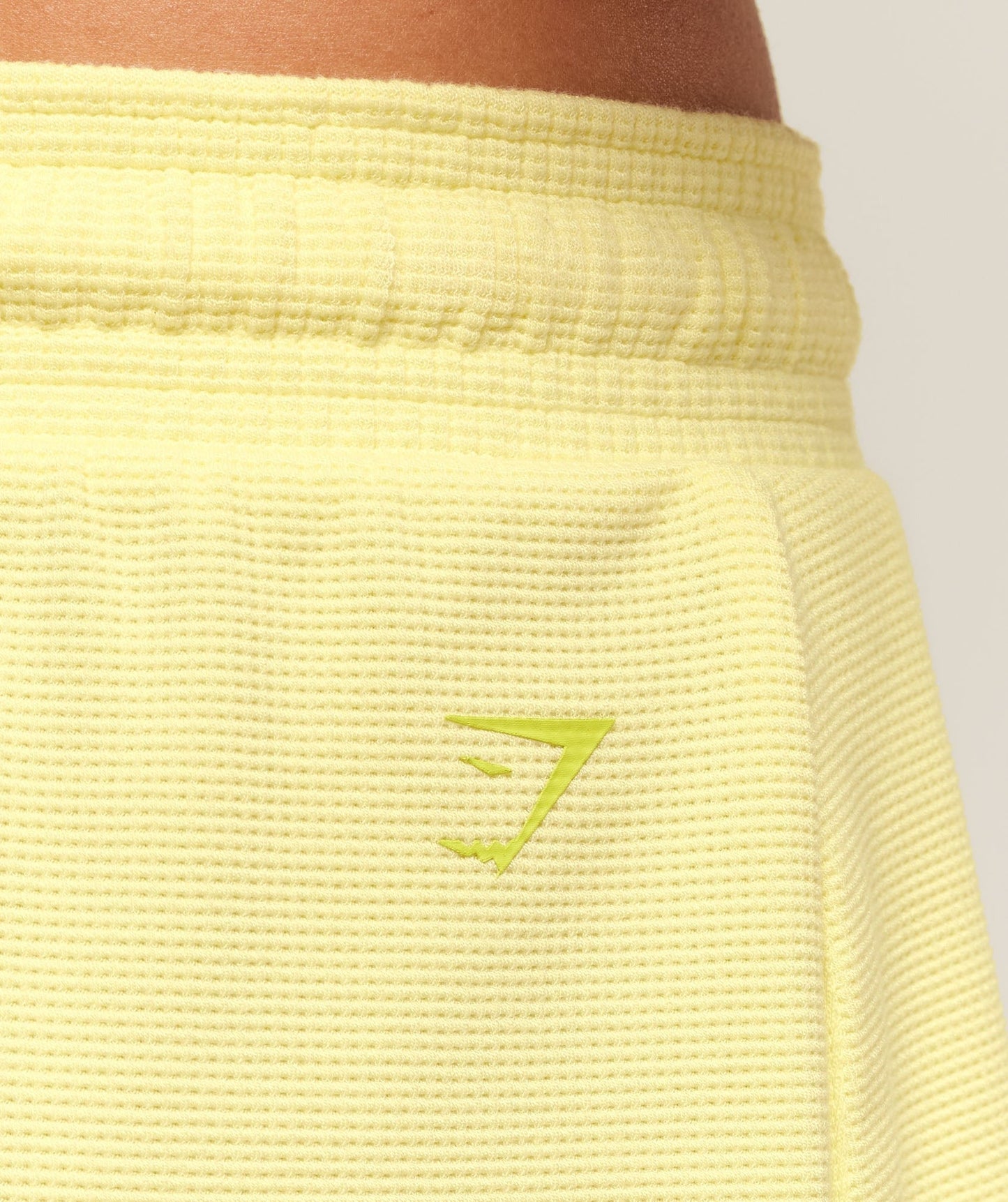 Gymshark Waffle Shorts - Refresh Yellow