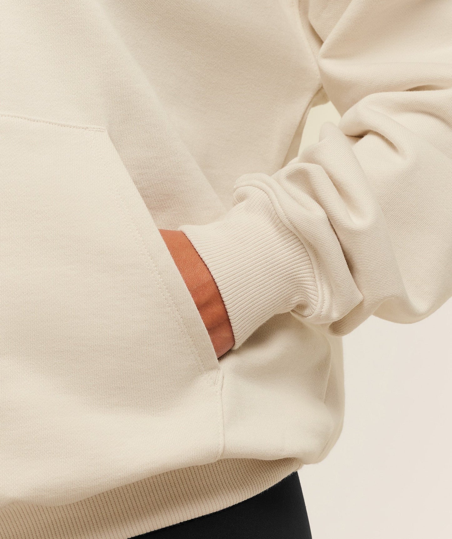 Gymshark Embossed Graphic Oversized Hoodie - Oat White