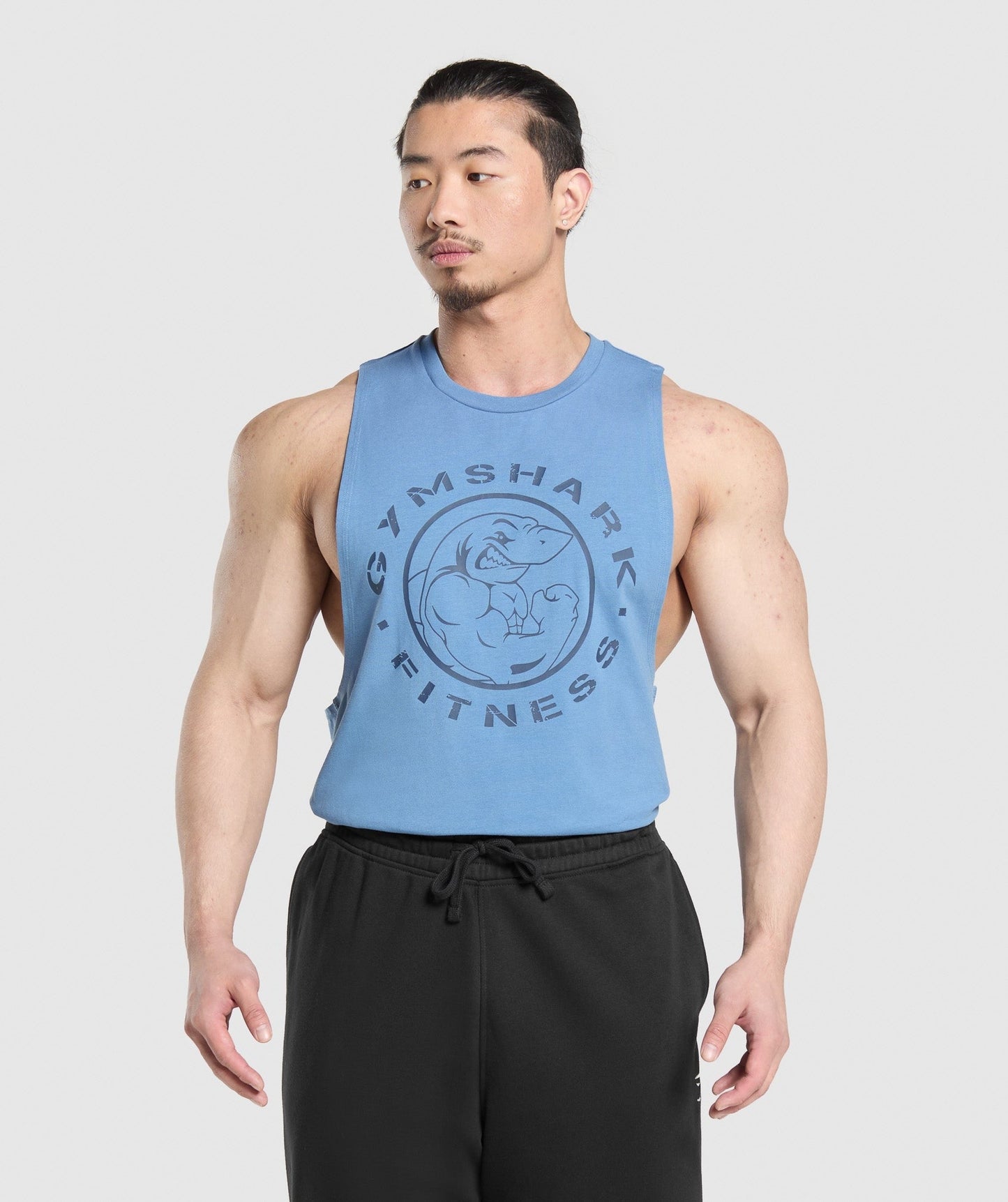 Gymshark Legacy Drop Arm Tank - Classic Blue