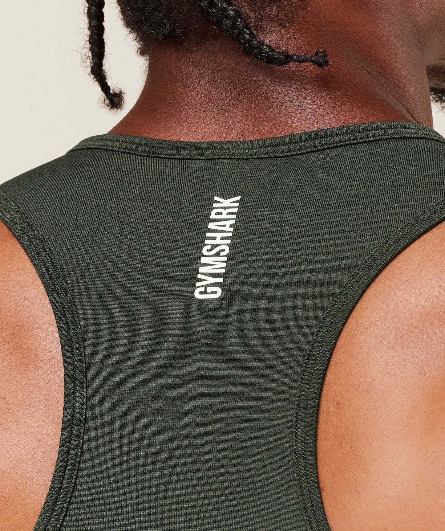 Gymshark Shadow Seamless Stringer - Trail Green