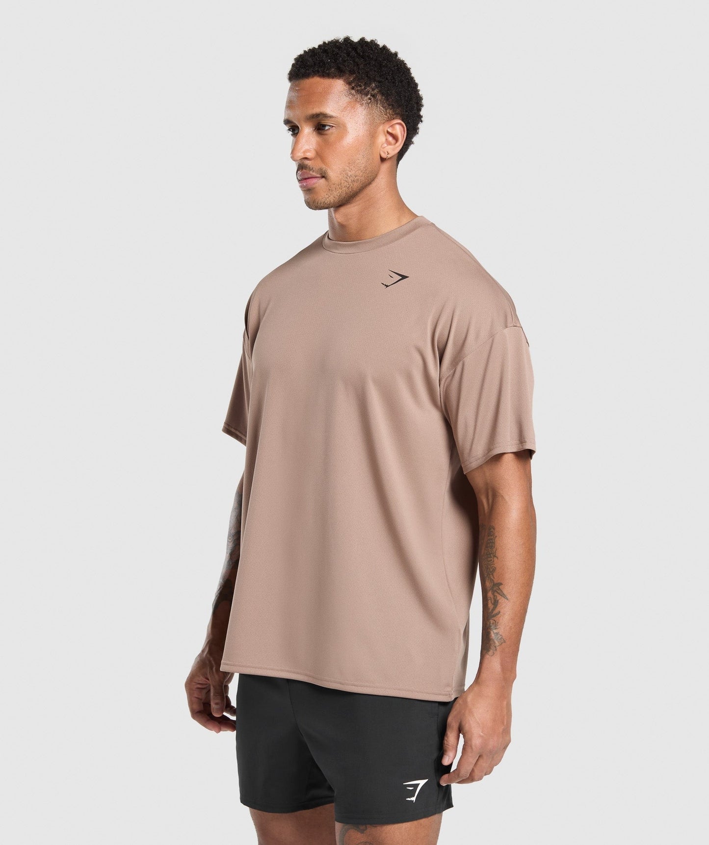 Gymshark Arrival Oversized T-Shirt - Mocha Mauve
