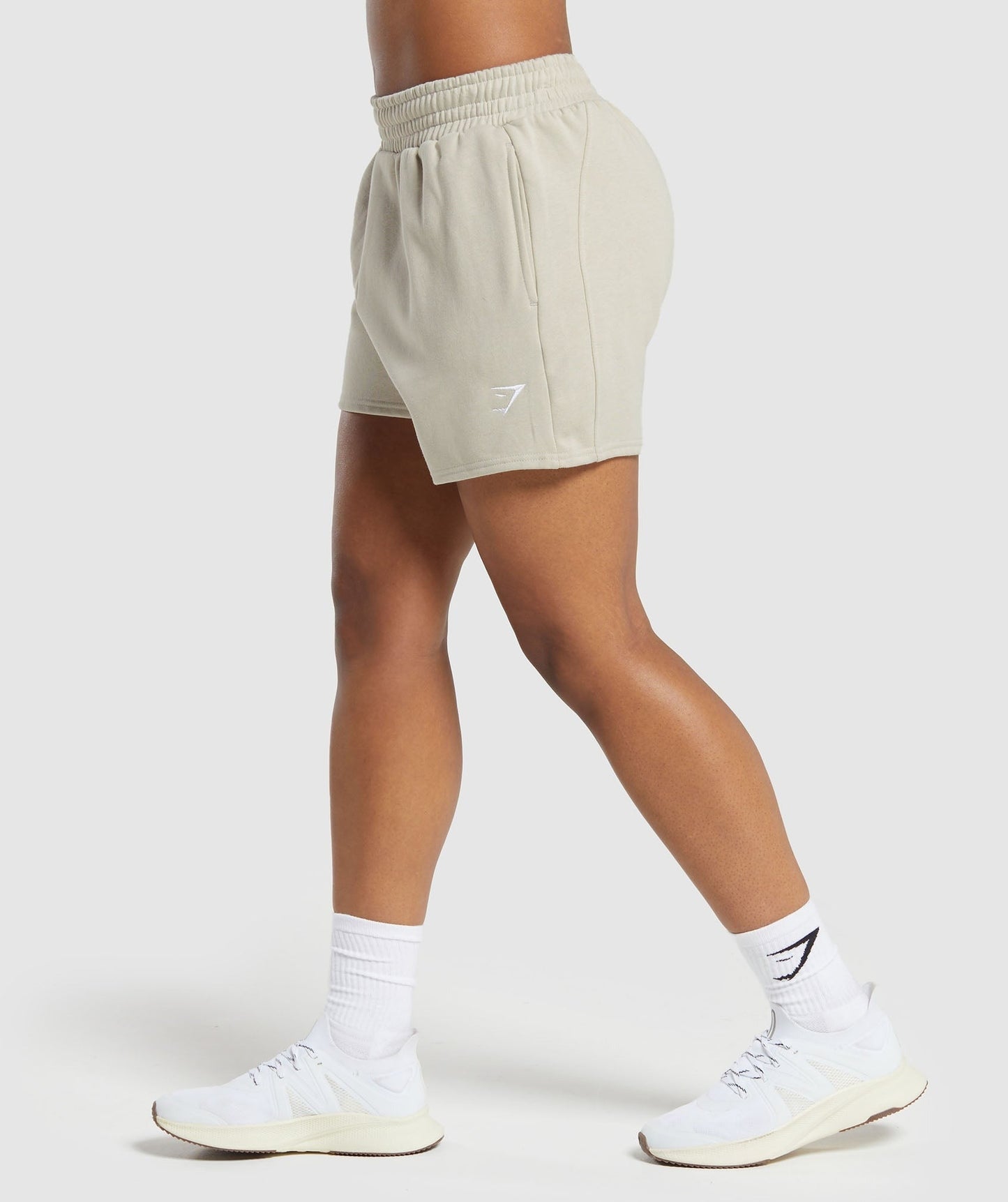 Gymshark Training Fleece Shorts - Pebble Grey