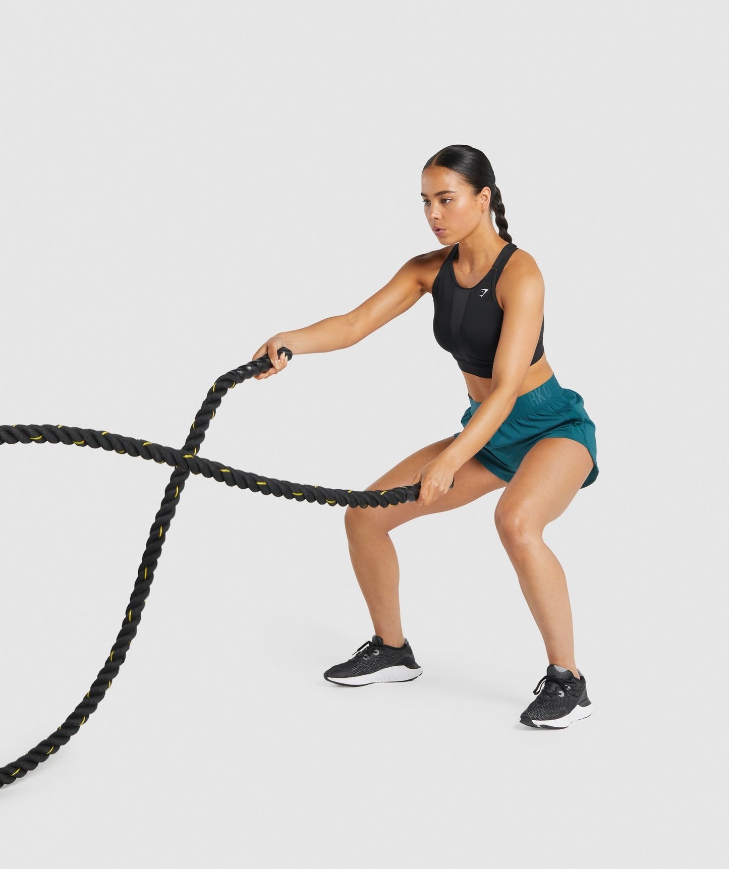 Gymshark Mesh Neckline Sports Bra - Black