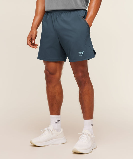 Gymshark Sport Hybrid 6" Shorts - Stealth Blue