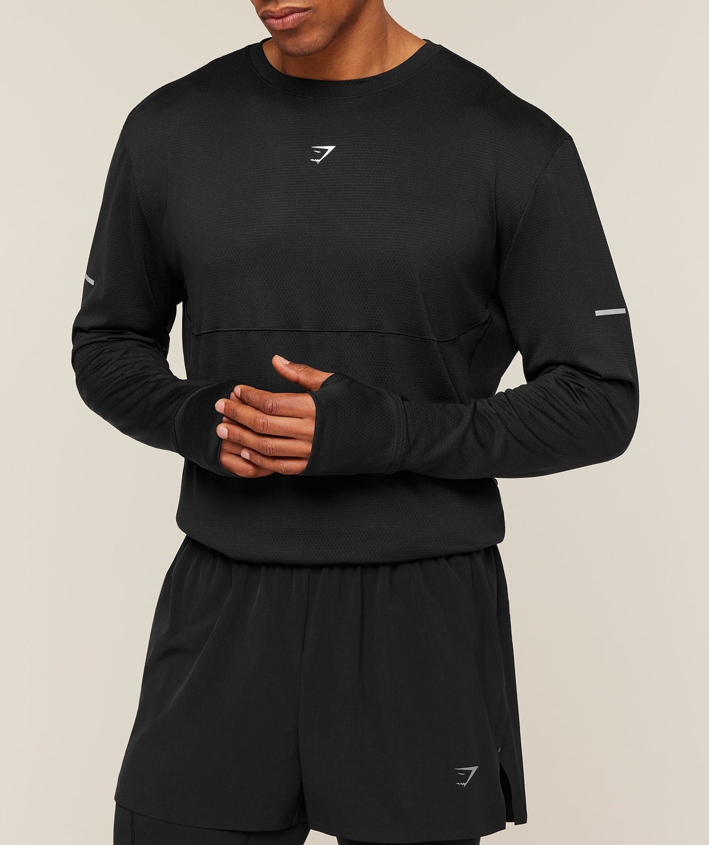 Gymshark Running Long Sleeve T-Shirt - Black