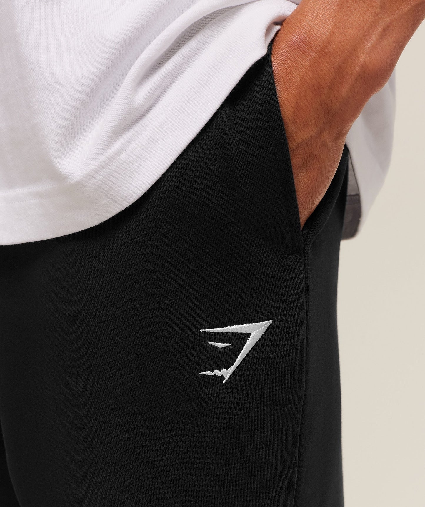 Gymshark Crest Straight Leg Joggers Tall - Black
