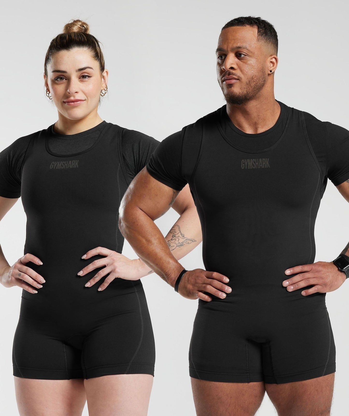Gymshark Seamless Singlet - Black/Charcoal Grey