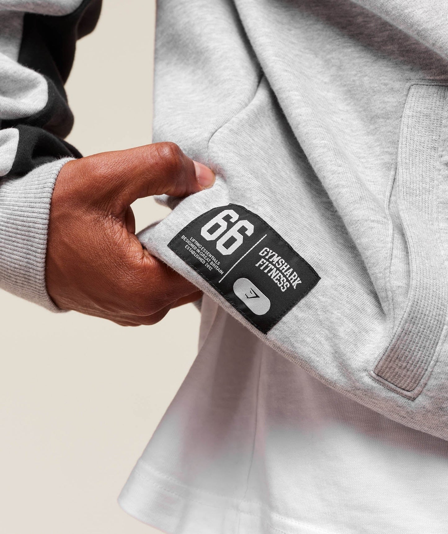 Gymshark Campus Hoodie - Light Grey Core Marl