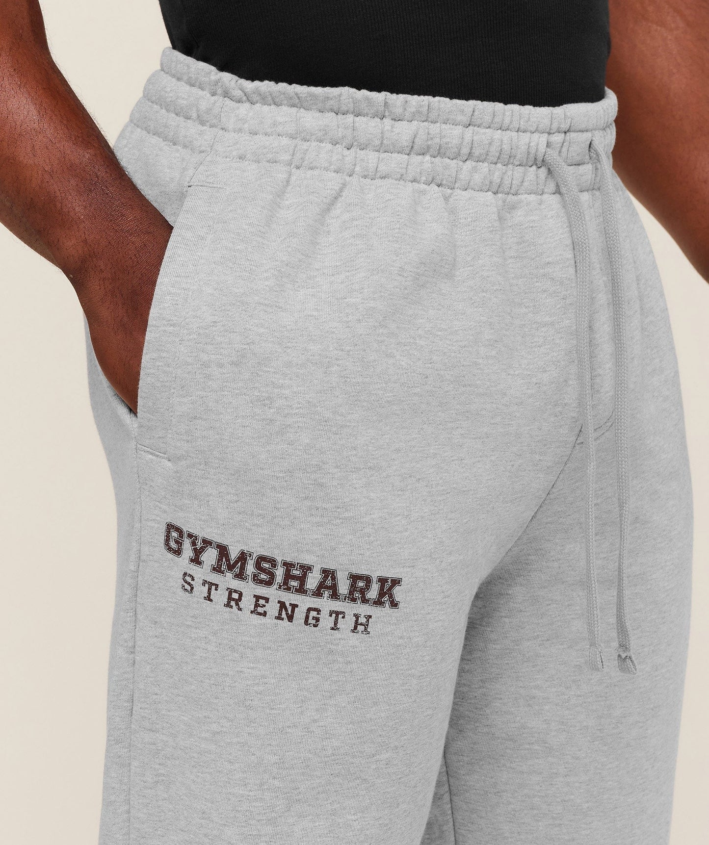 Gymshark Strength Joggers - Light Grey Core Marl