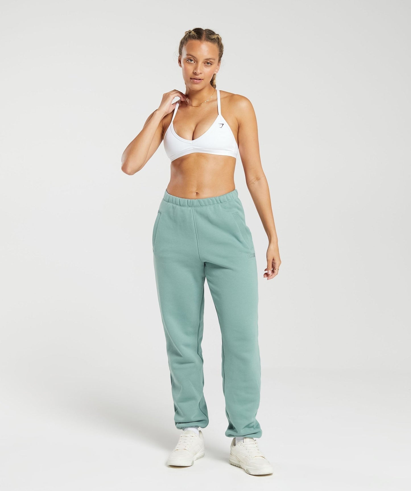 Gymshark Heavyweight Loopback Sweat Joggers - Duck Egg Blue