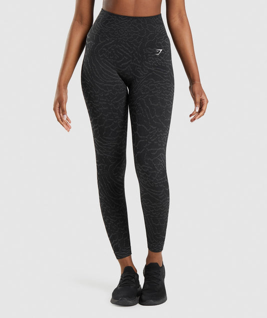 Gymshark Adapt Animal Seamless Leggings - Black