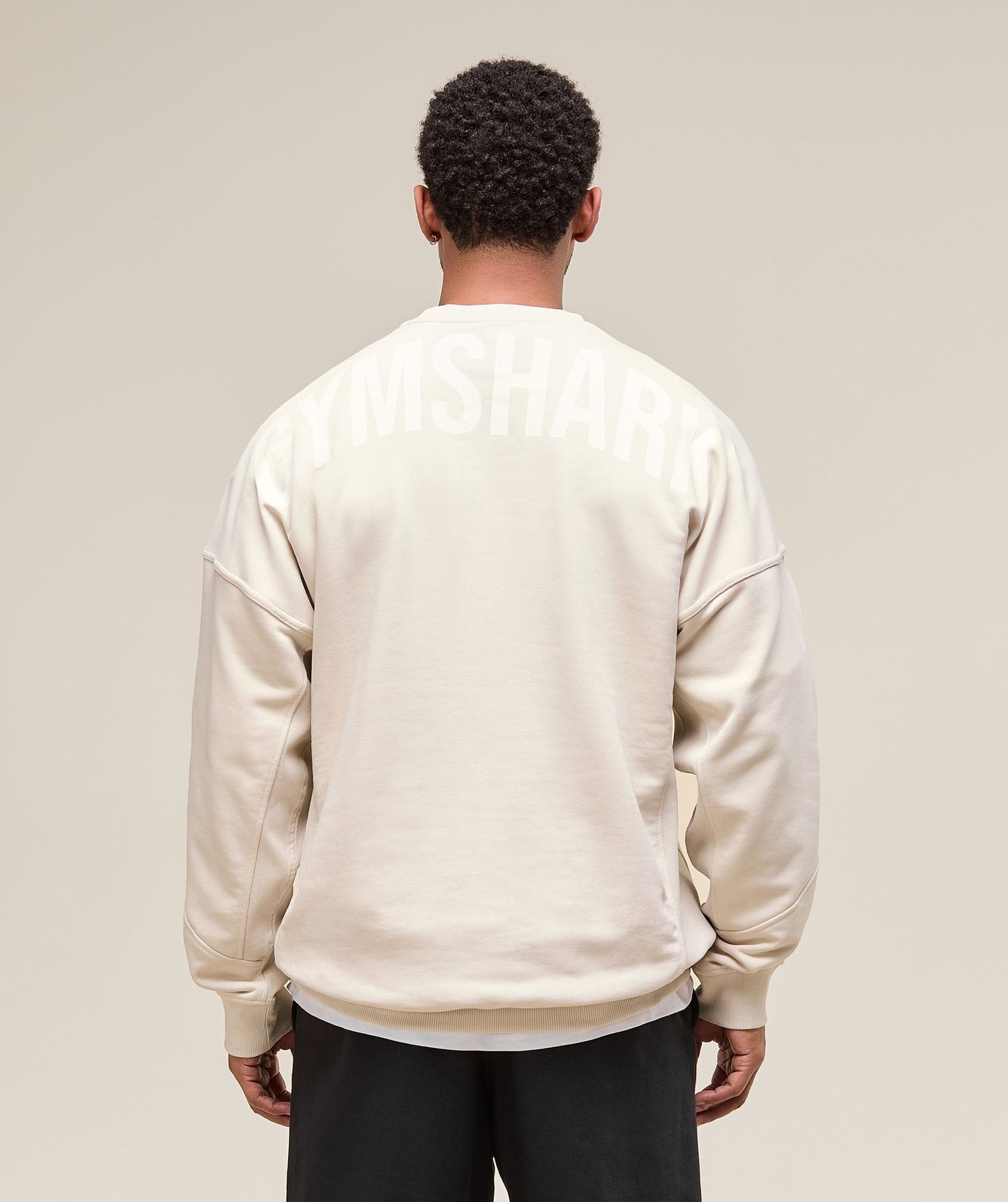 Gymshark Power Crew - Oat White