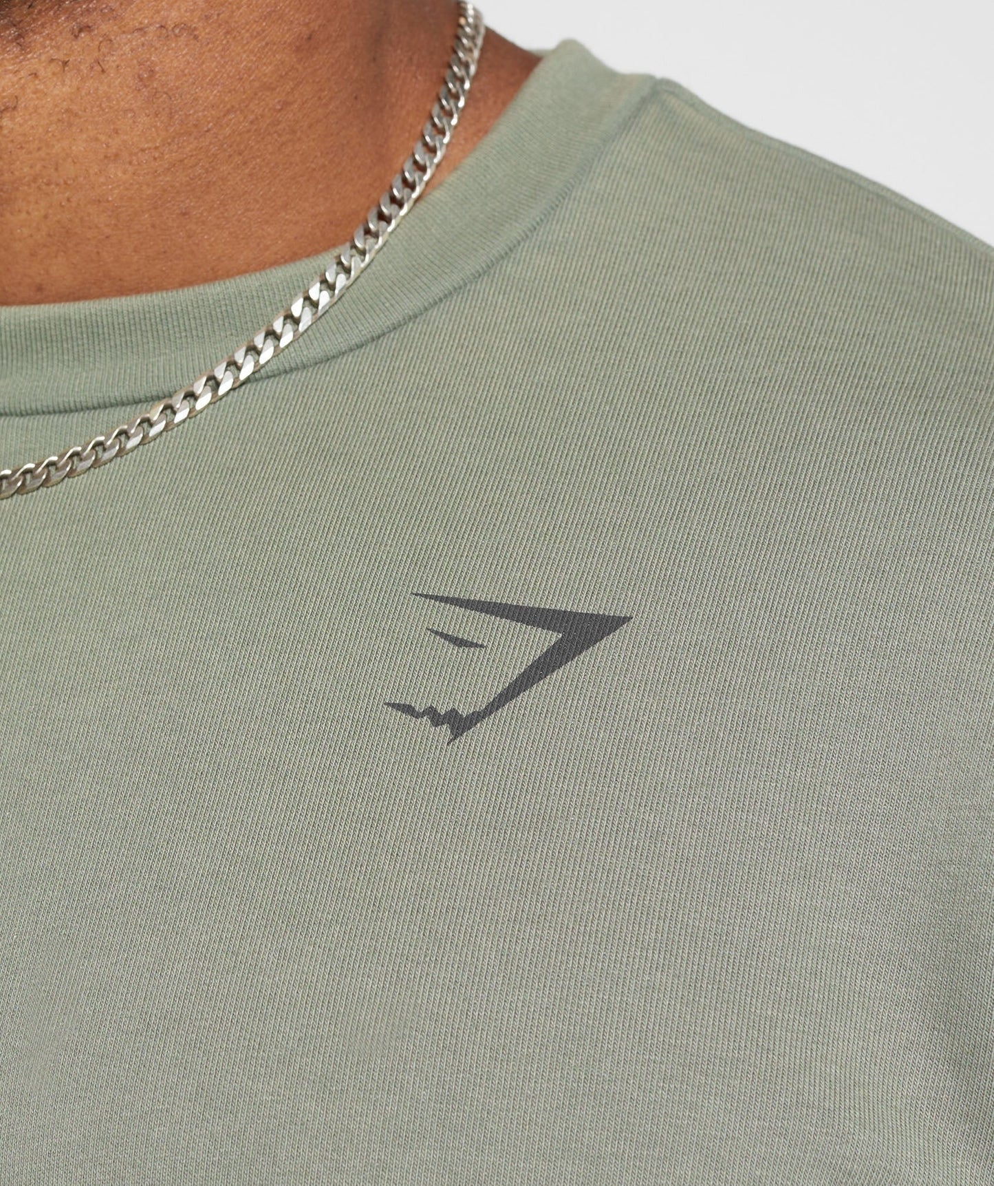 Gymshark Power Washed Short Sleeve Crew - Dusk Green