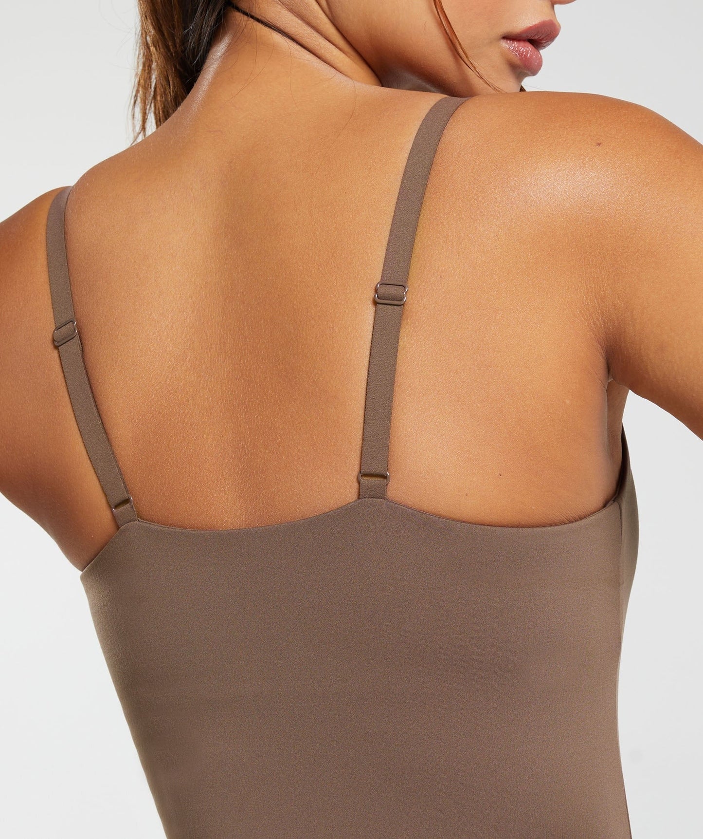 Gymshark Training Cami Tank With Shelf - Soft Brown