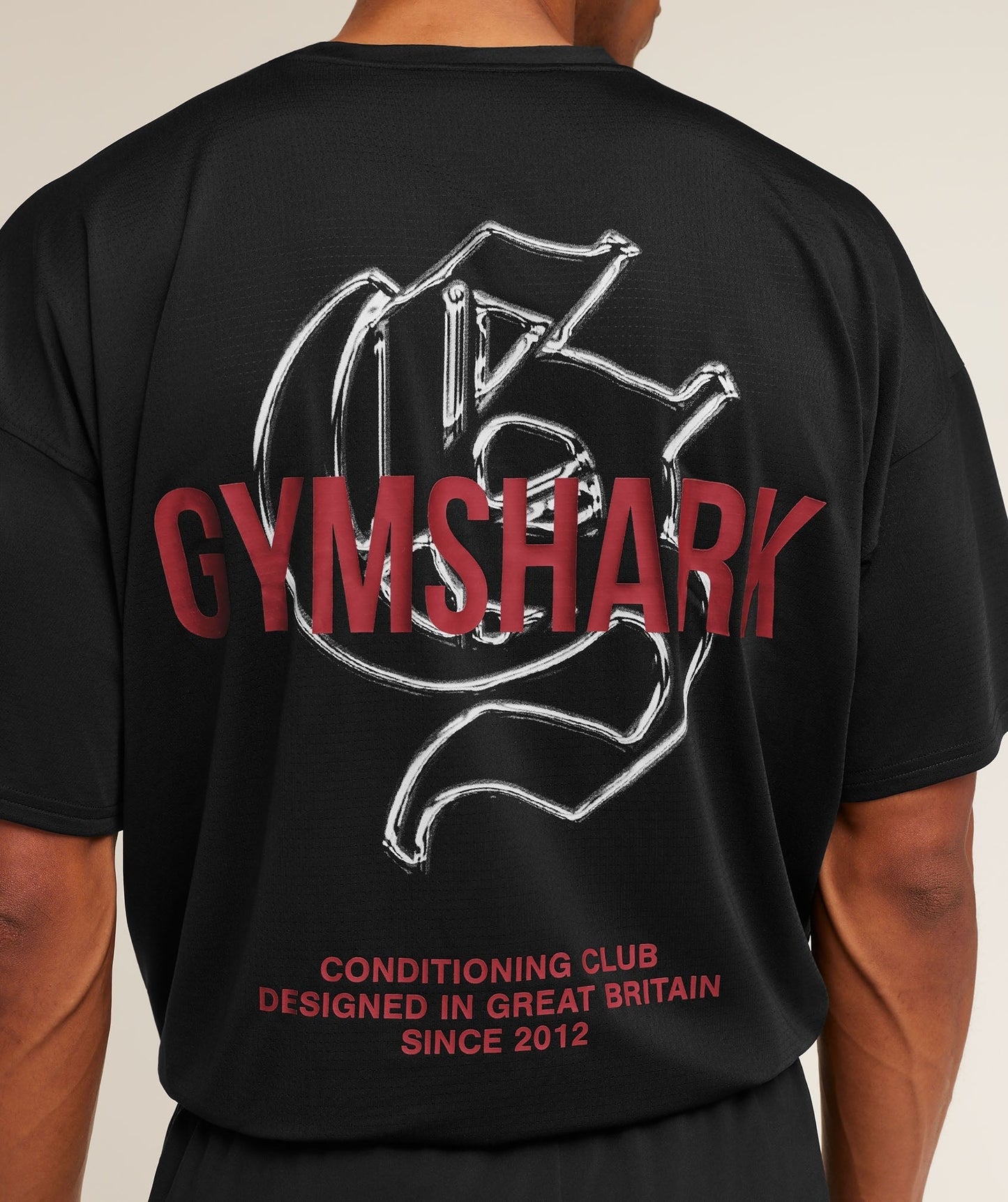 Gymshark Chrome Graphic T-Shirt - Black