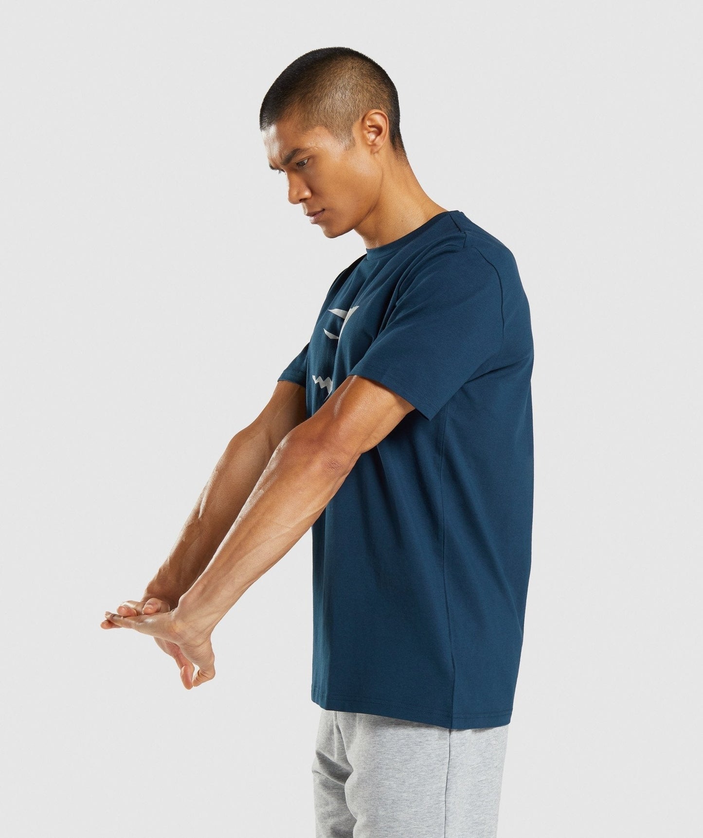 Gymshark Sharkhead Infill T-Shirt - Navy