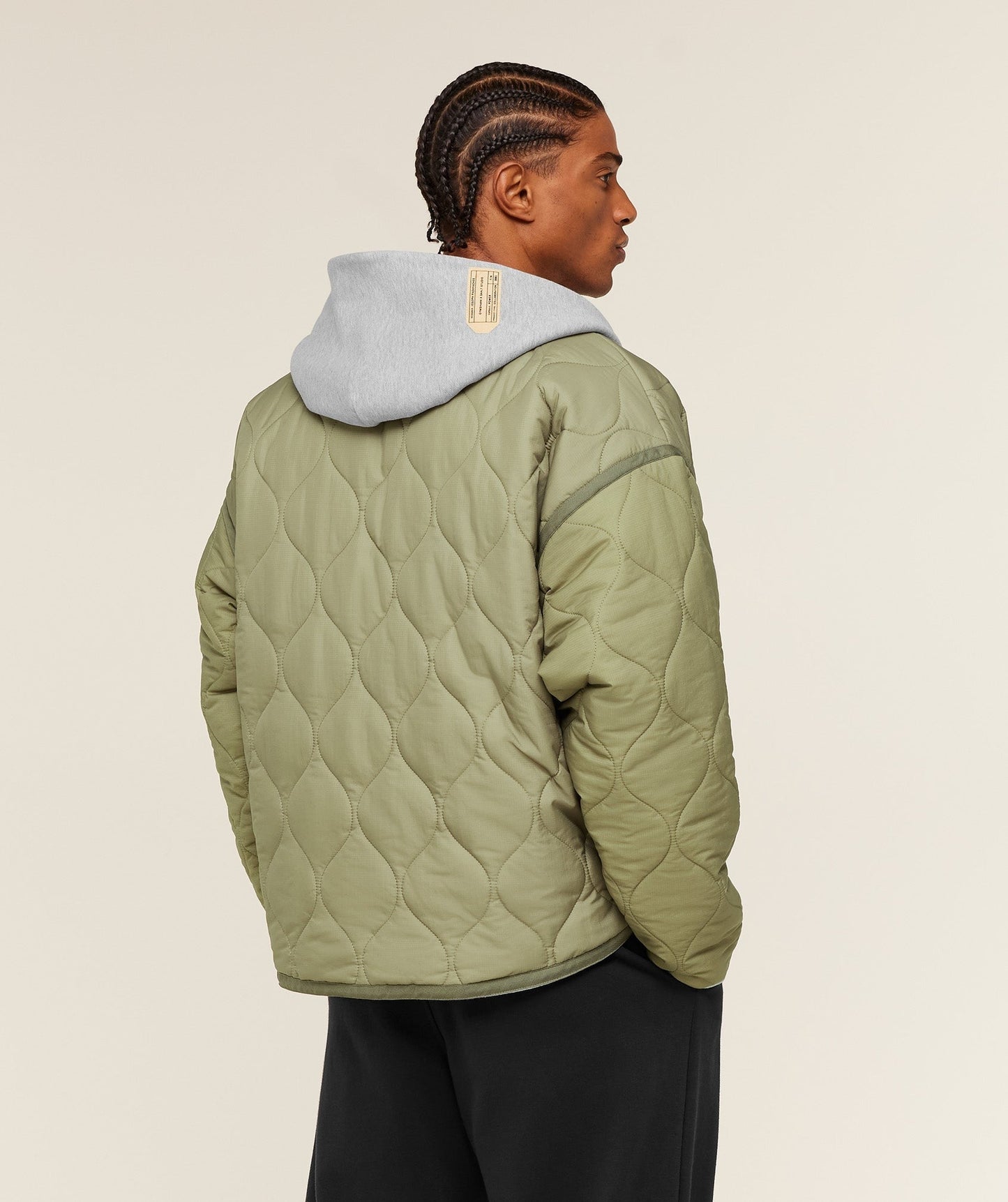Gymshark x Saalt Studios Jacket - GS Utility Green/GUILLE Core Grey Marl