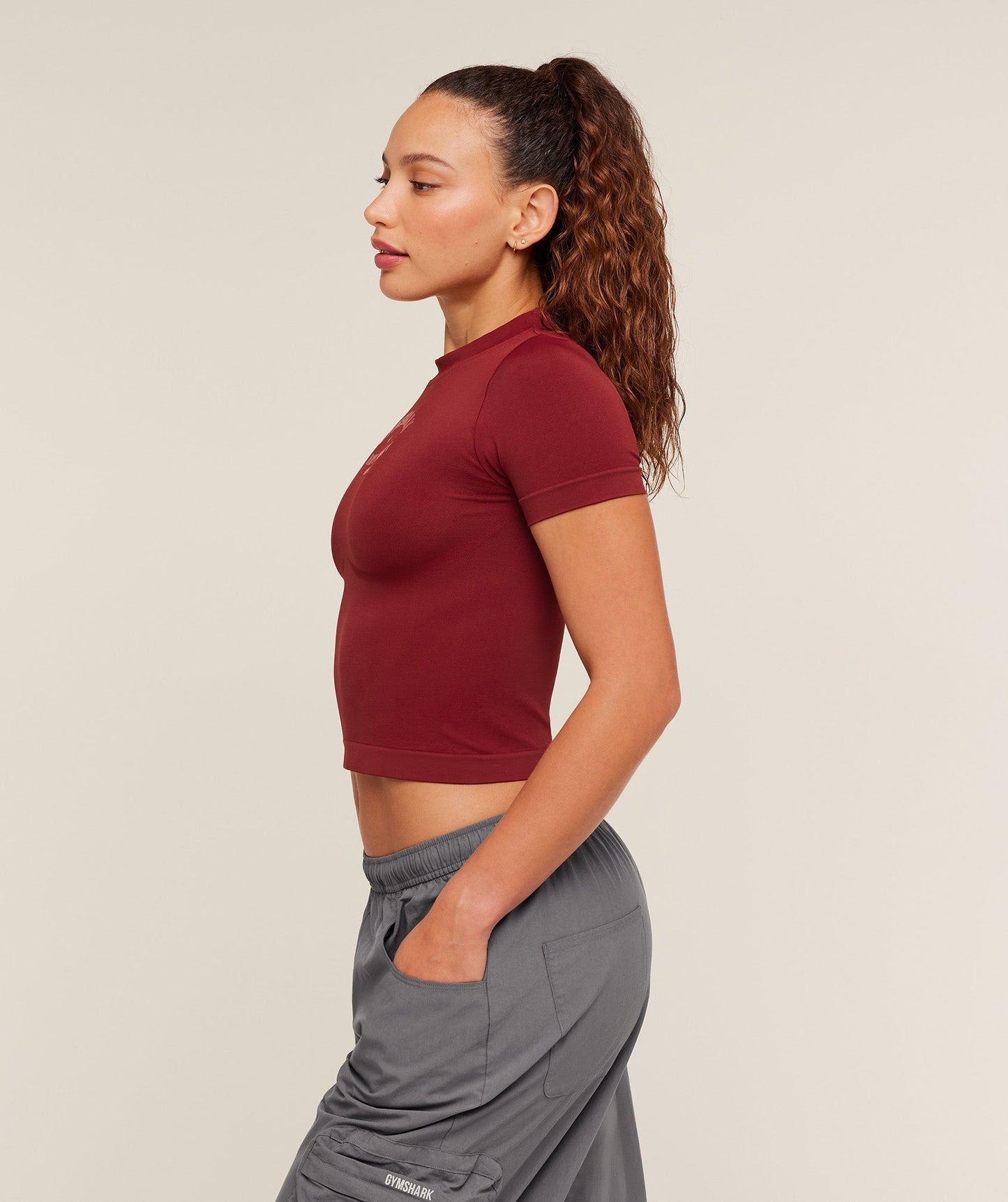Gymshark Heavy Duty Seamless T-Shirt - Sets Red