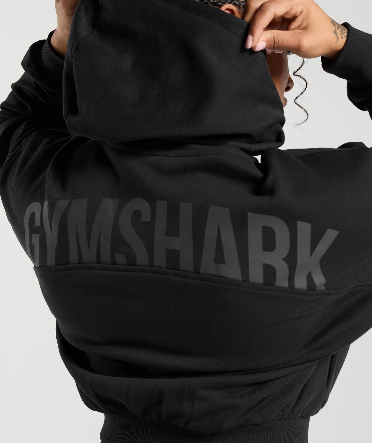 Gymshark Power Midi Zip Hoodie - Black