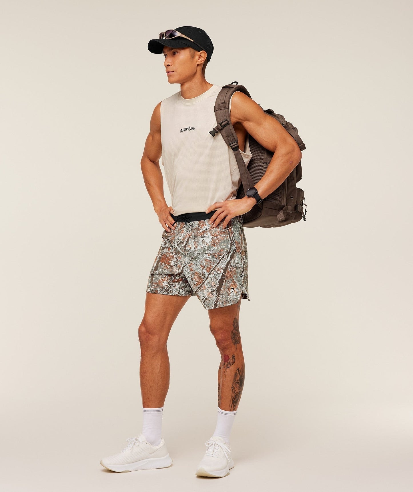 Gymshark Tactical 6" Shorts - Linen Brown