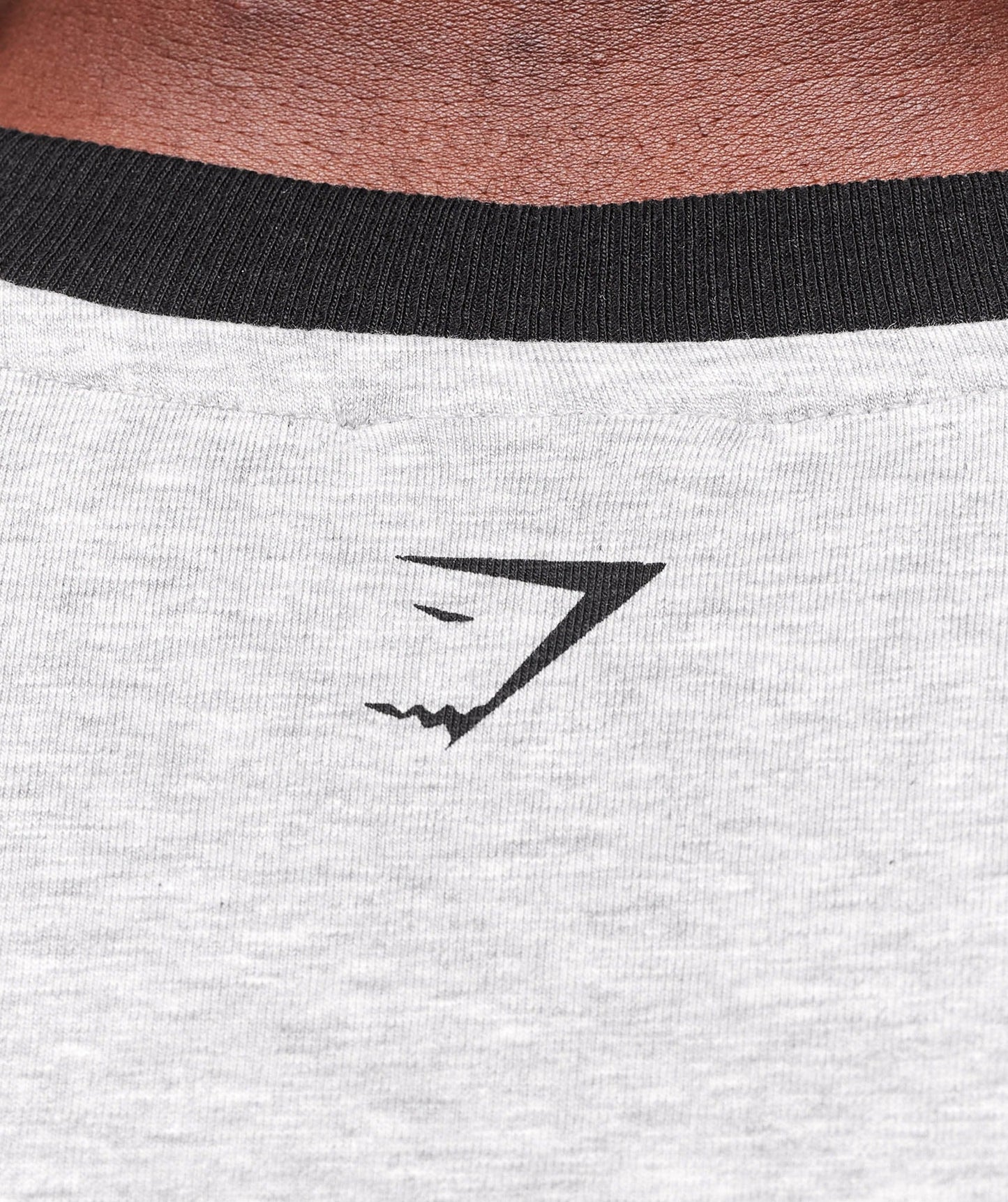Gymshark XXL Strength Dept Ringer T-Shirt - Light Grey Core Marl