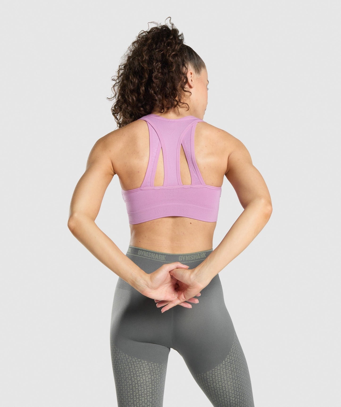 Gymshark Apex Seamless Sports Bra - Purple/Light Purple