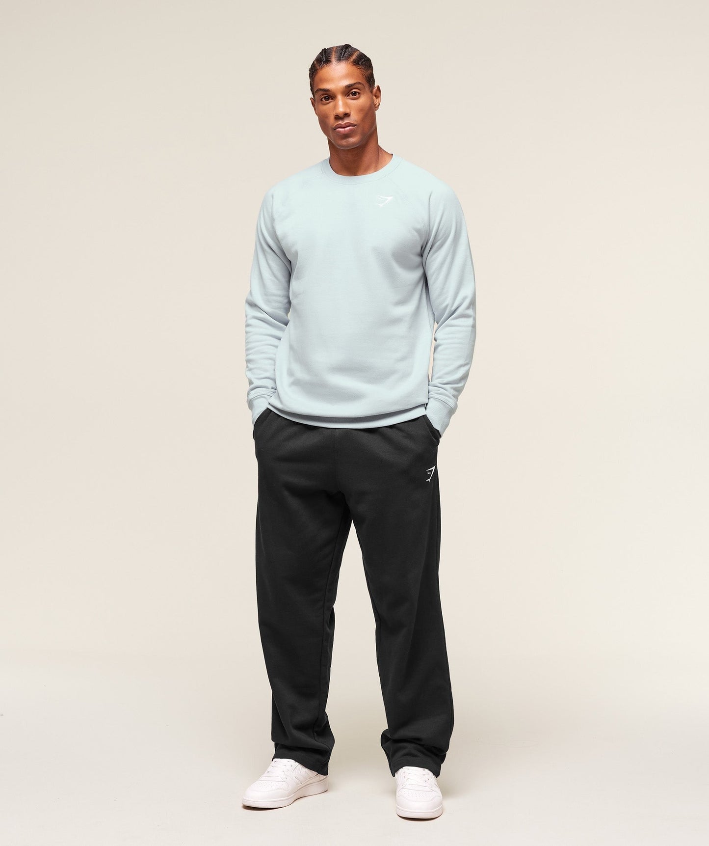 Gymshark Crest Crew - Smoke Blue