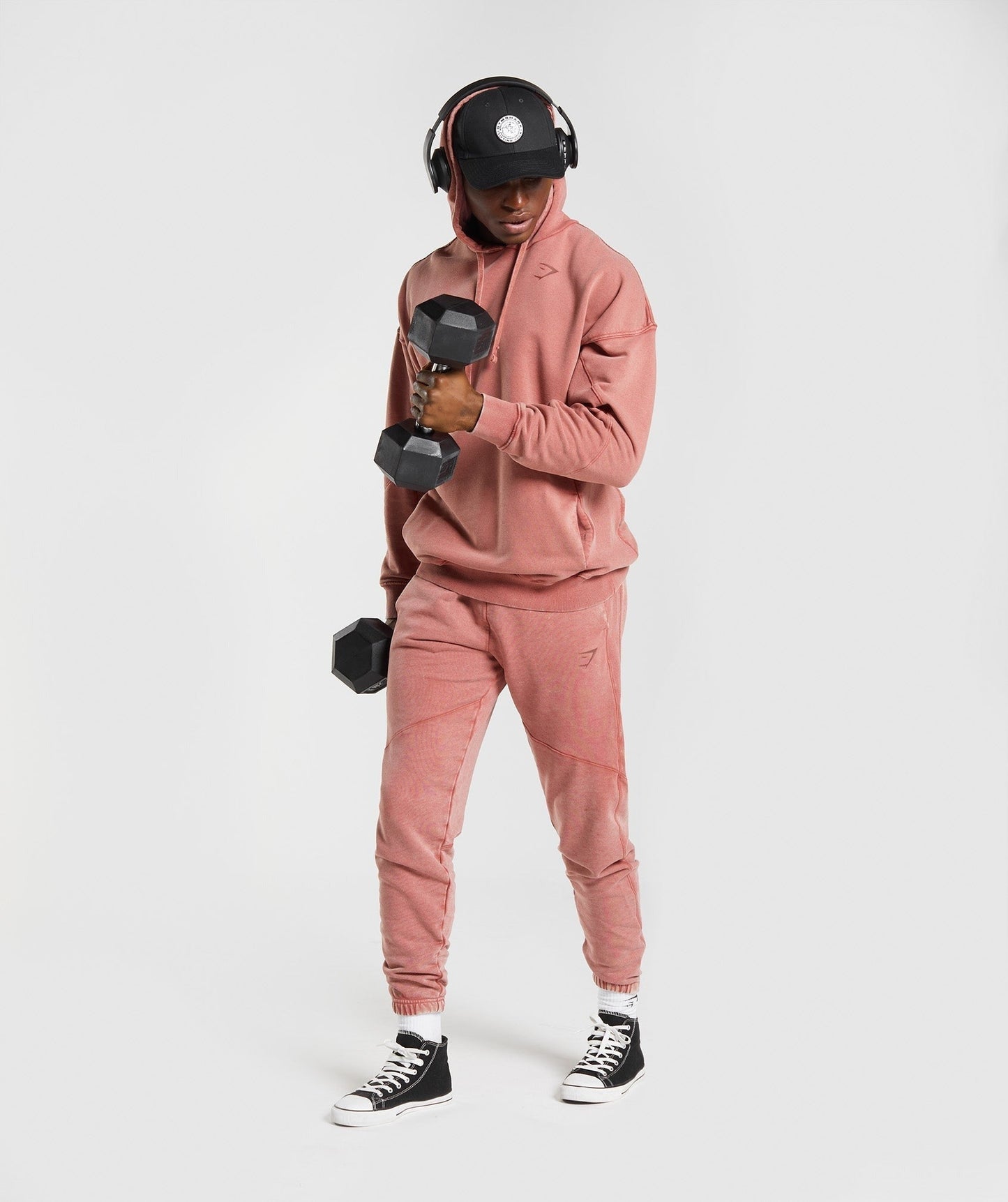 Gymshark Power Washed Hoodie - Rose Brown