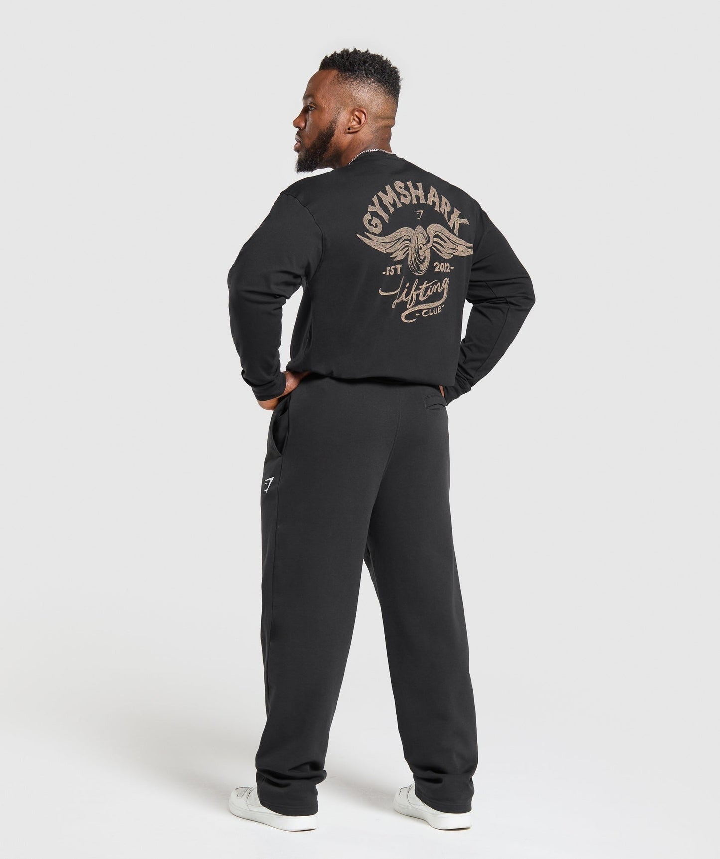 Gymshark Flying Weights Long Sleeve T-Shirt - Black