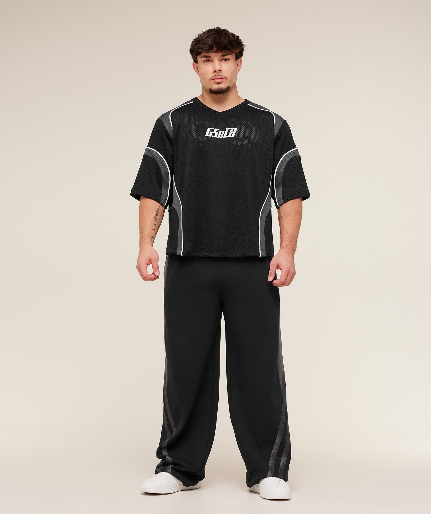 Gymshark x Carlos Belcast Mesh Jersey - GS Black