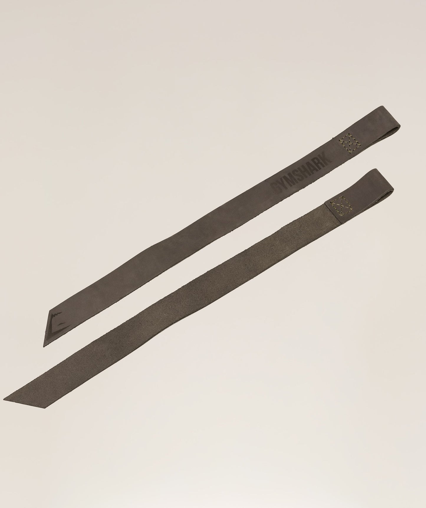 Gymshark Leather Lifting Straps - Camo Brown