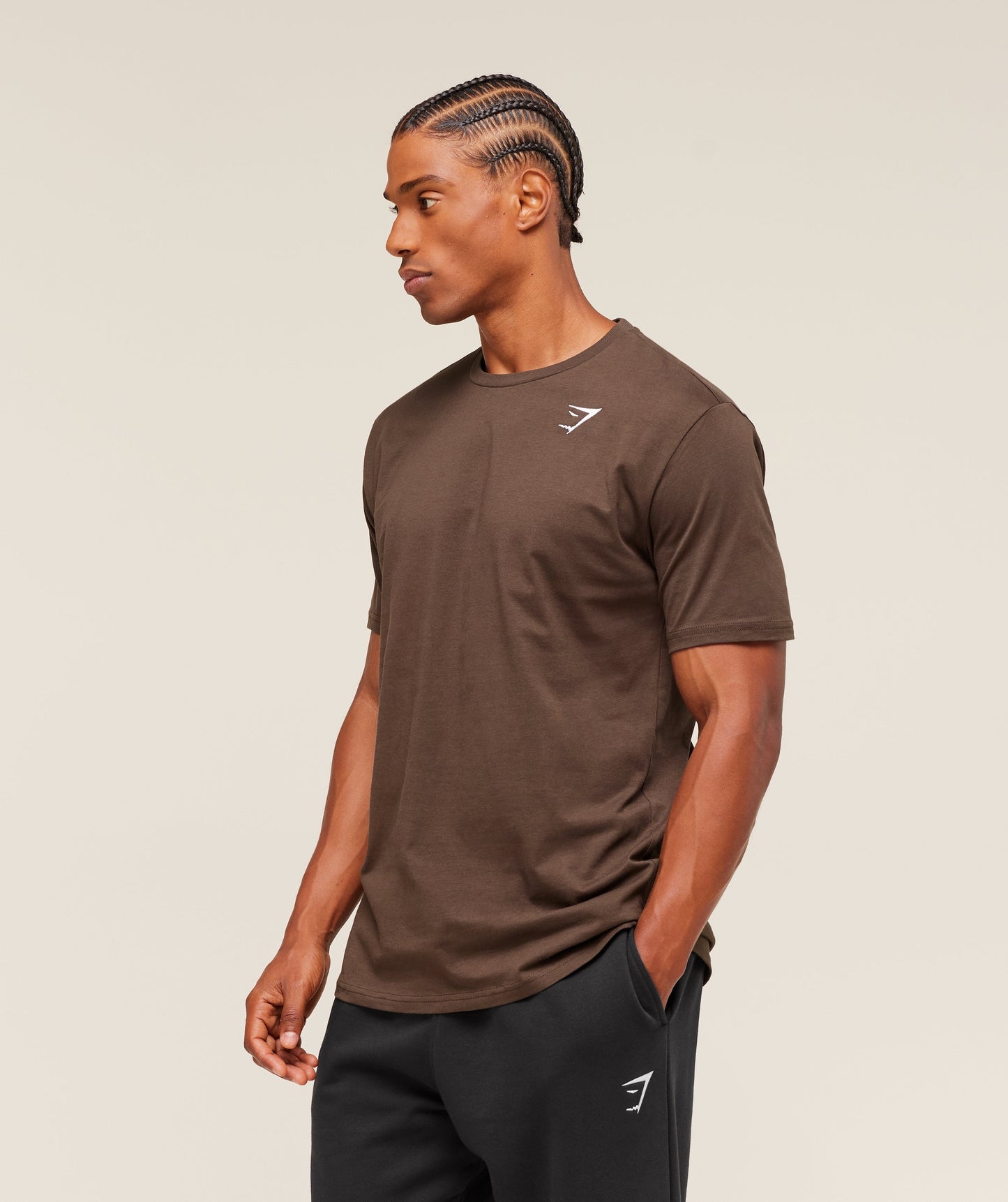 Gymshark Crest T-Shirt - Archive Brown