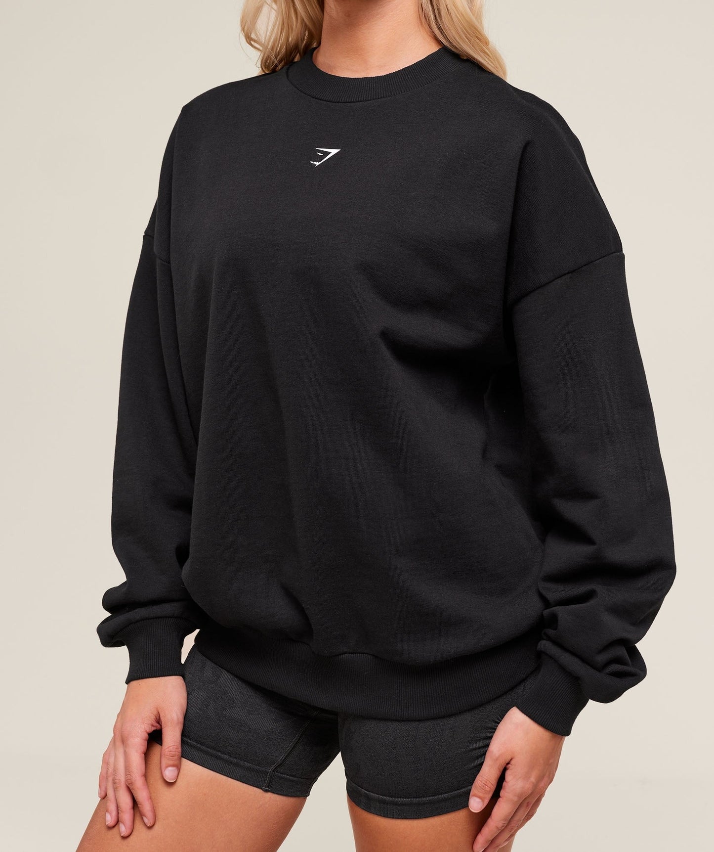 Gymshark Cherry Graphic Oversized Sweatshirt - Black