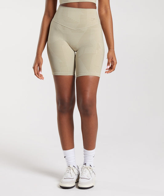 Gymshark Elevate Cycling Shorts - Sandy Brown