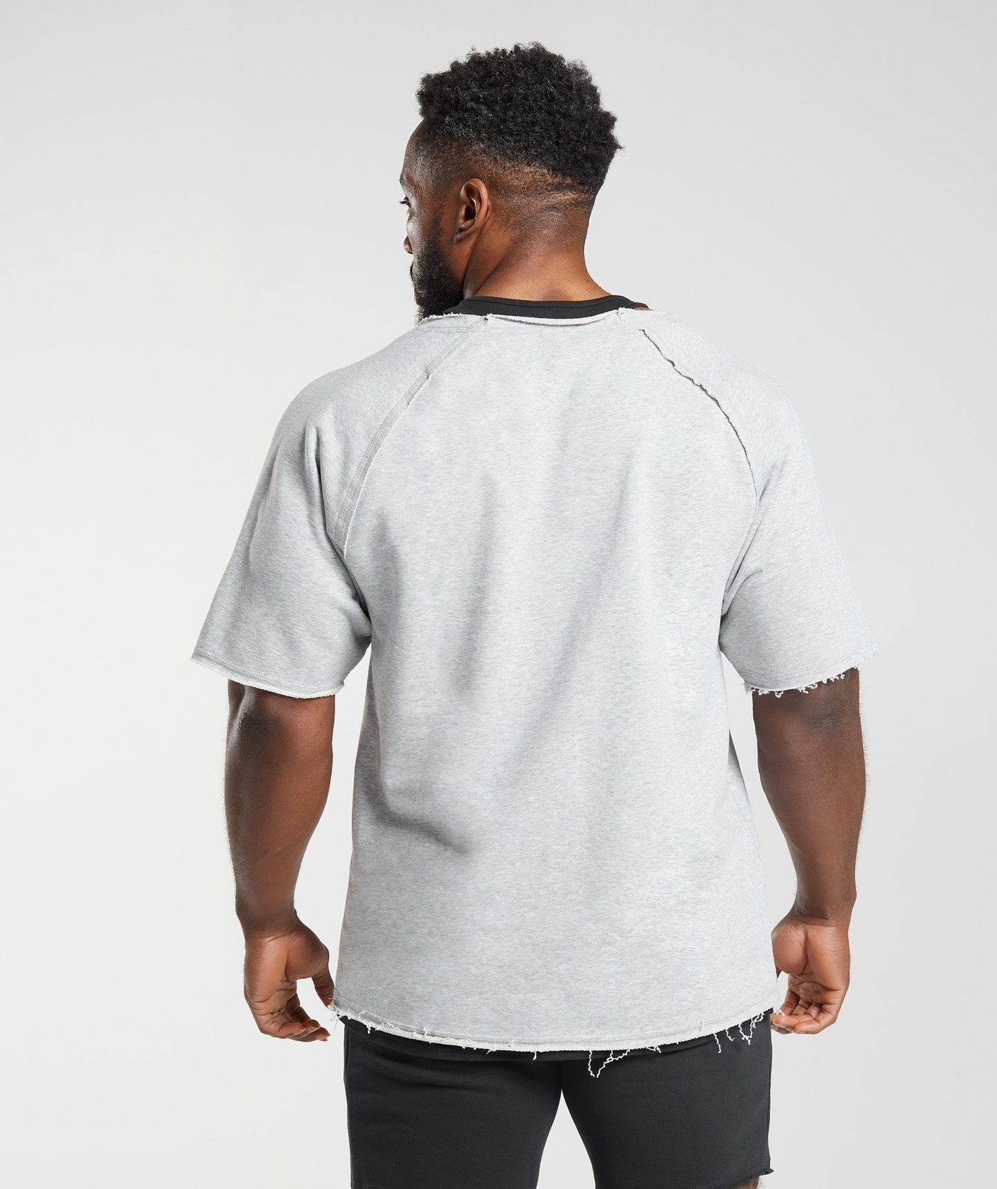 Gymshark Legacy Rag Top - Light Grey Core Marl