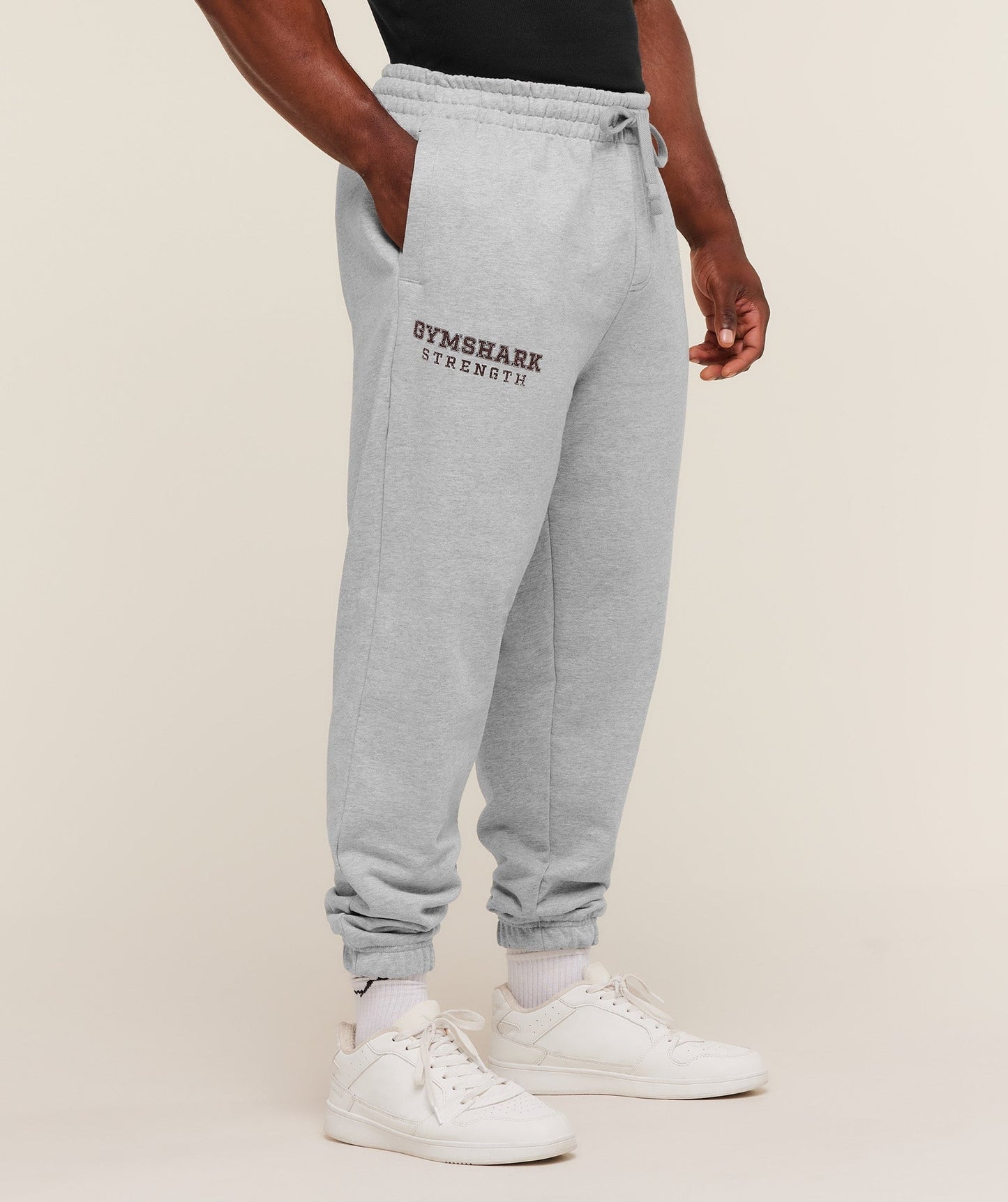 Gymshark Strength Joggers - Light Grey Core Marl